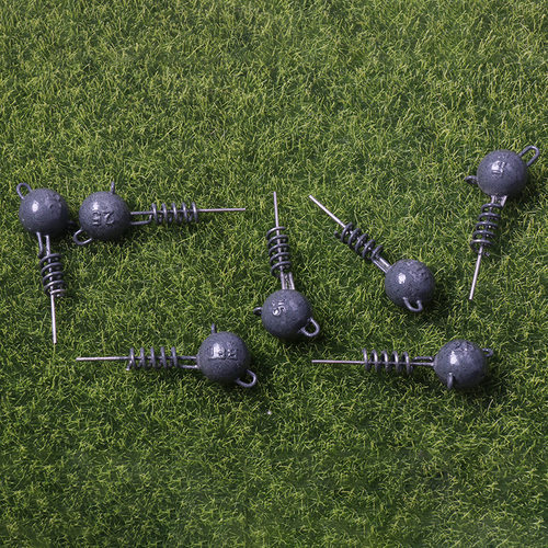 新型路亚海钓铅坠弹簧铅坠倒钓铅球形螺丝5g7g10g15g20g25g30g50g