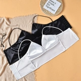 Майка топ, бюстгалтер, базовый топ без лямок, бюстгальтер-топ, топ с чашечками, нижнее белье, в корейском стиле, для маленькой груди