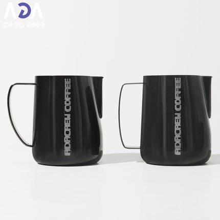 ADACREW 星轨系列 咖啡拉花缸 组合图 压纹 亮黑 750ml 现货 包邮