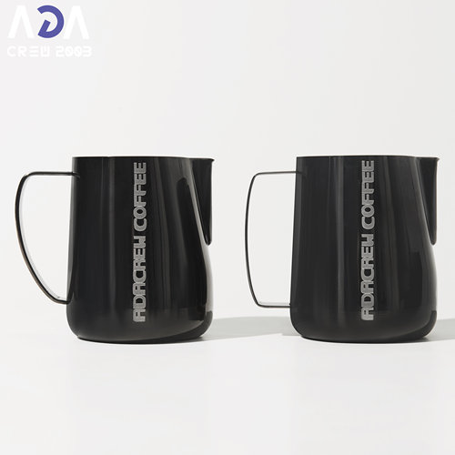 ADACREW 星轨系列 咖啡拉花缸 组合图 压纹 亮黑 750ml 现货 包邮