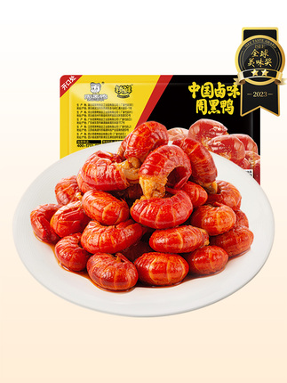 Zhou Hei Ya Freshly Sealed Spicy Garlic Shrimp Balls and Crayfish Tails Ready-To-Eat Snacks Wuhan Specialty Flagship Store
