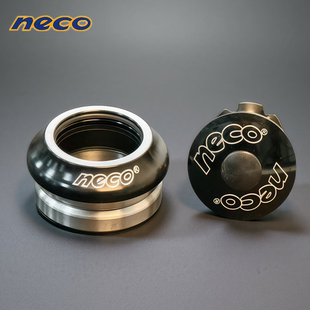 NeCo自行车碗组 28MM 38MM 10.5高度 铝合金双培林无螺纹头管碗组