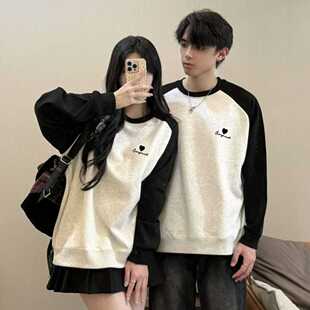 小众不撞款情侣装新款2026超火长袖春秋款卫衣外套高级感小众设计