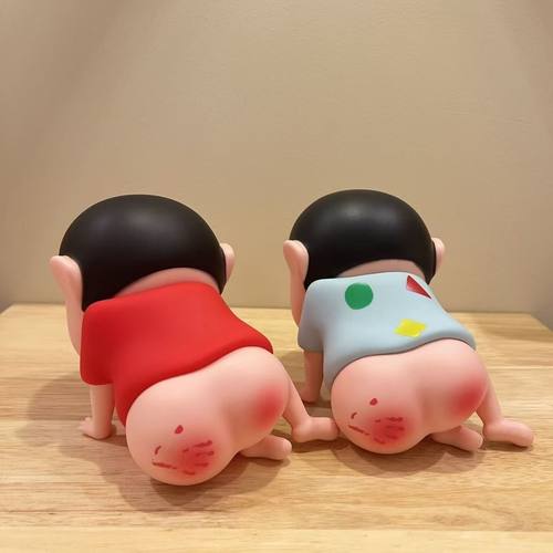 挨打光PP小新可爱搞笑恶搞整蛊沙雕车载桌面机箱摆件公仔手办礼物