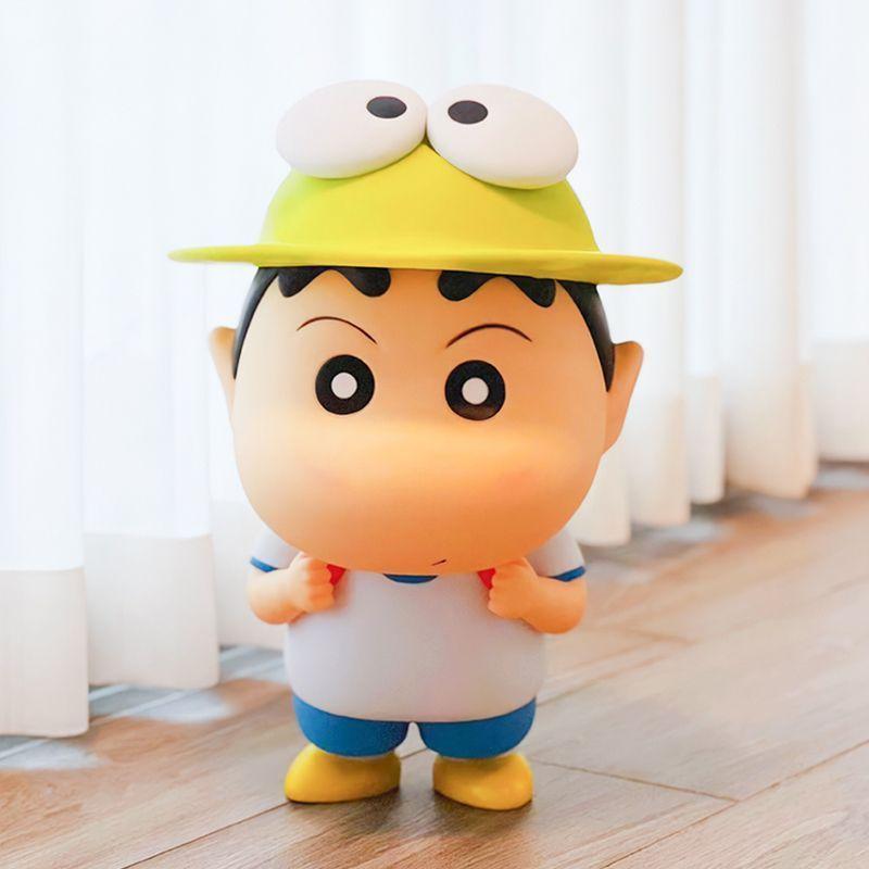 新款蜡笔小新手办青蛙小新摆件野原新之助卡通周边公仔玩偶q版