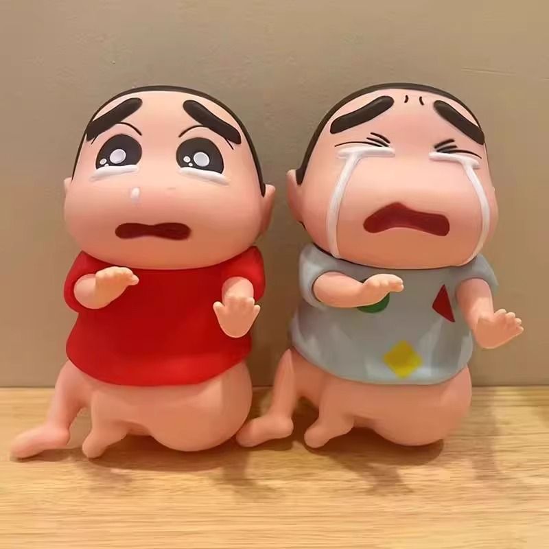 小号光pp挨揍小新emo蜡笔小新可爱潮玩手办家居桌面摆件生日礼物