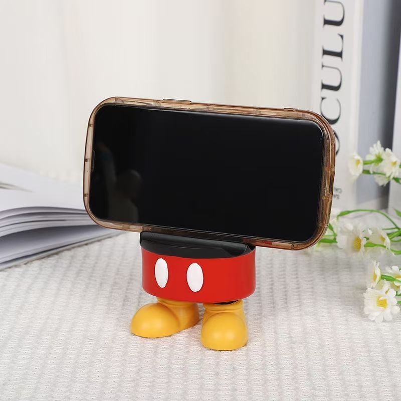 桌面摆件新款米奇可爱玄关钥匙收纳遥控器手机支架多功能装饰