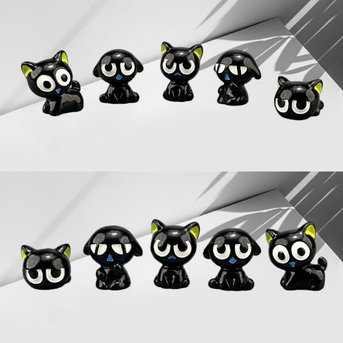 无聊摆几只罗小黑治愈情绪解压桌面摆件工位公仔立体车载装饰品