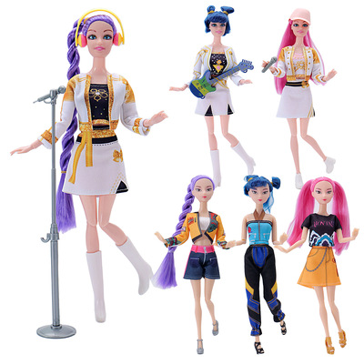 新猎魔女团娃娃露米米拉佐伊搪胶公仔公主关节可动娃娃过家家玩具