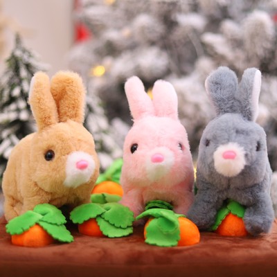 毛绒电动小白兔真宠物会走