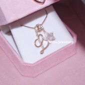 闺蜜礼物字母星星系列个性 多巴胺少女 ind风项链定制