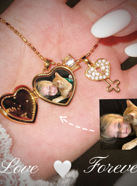 Forever 记忆永恒～ 爱心彩色钥匙相册项链 闺蜜礼物