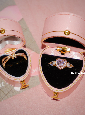 亚裔辣妹~欧美辣妹爱心叠戴戒指套装