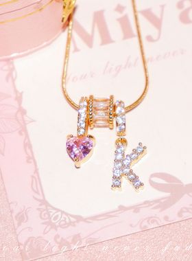 告白天使～ 字母定制系列 美高辣妹ina感字母项链