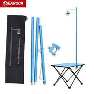 Hợp kim nhôm cực nhẹ cắm trại ngoài trời gấp di động để bàn giá đỡ tự lái cắm trại cột đèn nhỏ đèn trại treo đèn led 100w ngoài trời đèn ốp tường ngoài trời