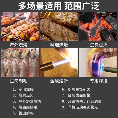 卡气喷器烤枪烧猪毛火器喷枪头点家用式喷枪纯铜焊火接焊枪碳点器