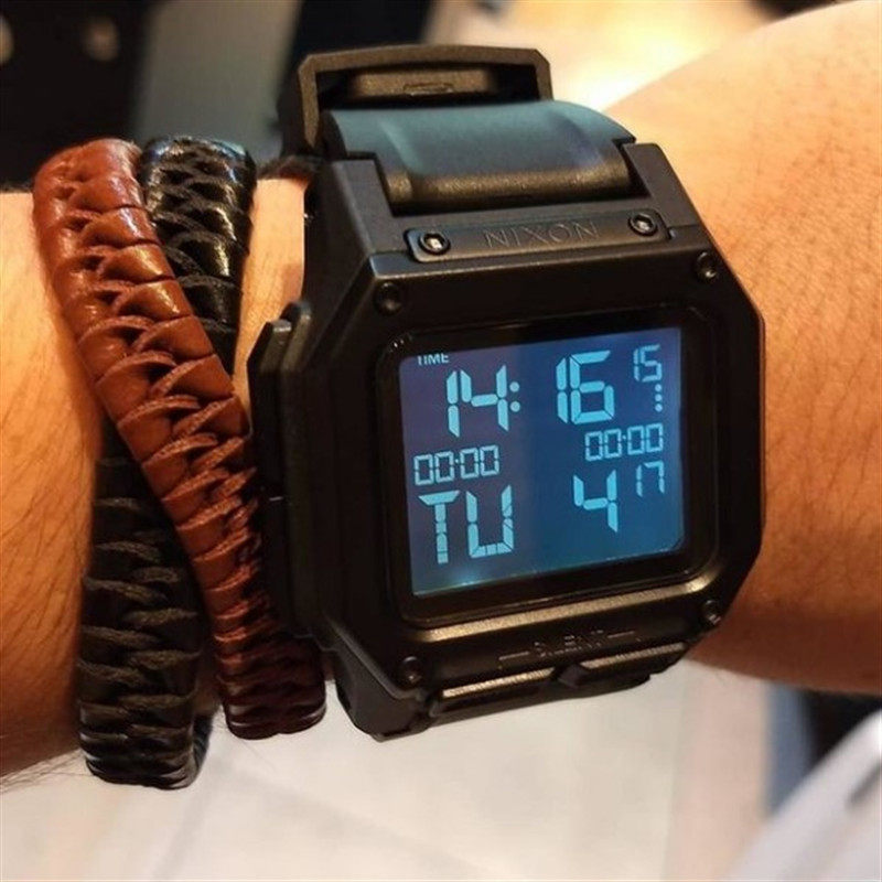 美国正品代购nixon尼克松男表regulus军旅风迷彩配色运动防水手表
