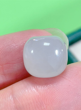 天然和田玉冰种烟紫色老型珠 紫罗兰单颗散珠 多宝手串diy配珠