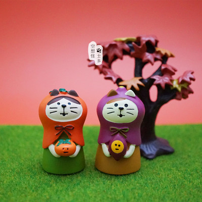 卡通风萌物秋收红薯文鸟柿柿如意