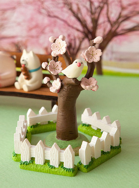 樱花少女心摆件树脂装饰日式桌面