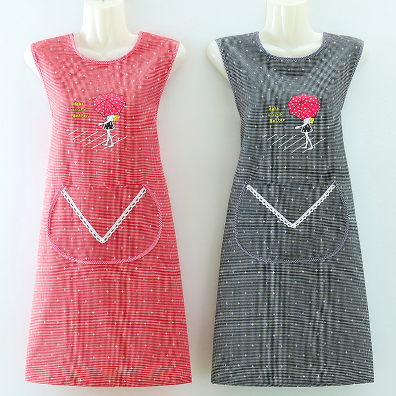 夏天围裙一层女2021夏季纯棉柔软