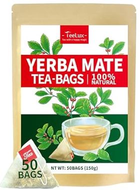 TeeLux Yerba Mate Tea Bags， 3g/bag， Unsmoked Yerba Mate T