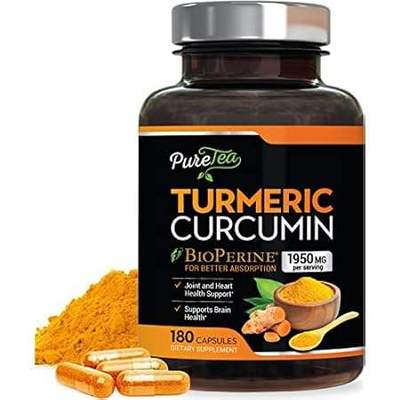 Turmeric Curcumin with BioPerine 1950mg， 95% Standardized