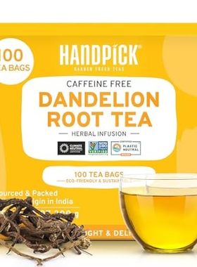 HANDPICK， Dandelion Root Tea Bags (100 Herbal Tea Bags) C