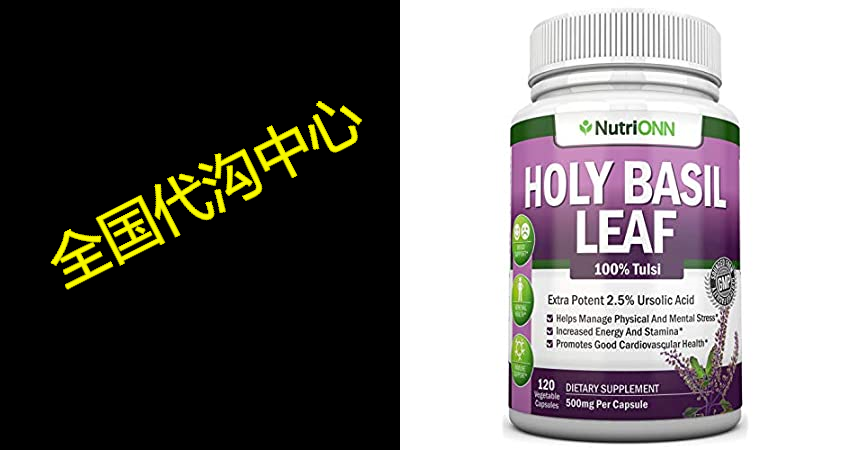 holy basil leaf extract - 500mg - 2.5% ursolic acid - 120