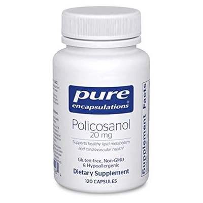 Pure Encapsulations Policosanol 20 mg | Hypoallergenic Su