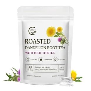 Organic Roasted Dandelion Root Tea with Milk Thistle Tea