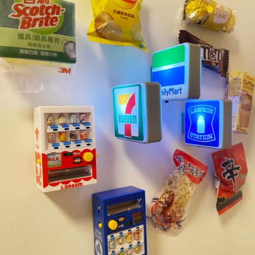 日本711全家罗森便利店灯牌冰箱贴磁贴创意微缩零食DIY磁吸装饰