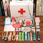 医生扮演玩具套装 仿真医疗箱儿童过家家幼儿园小班娃娃家区域材料