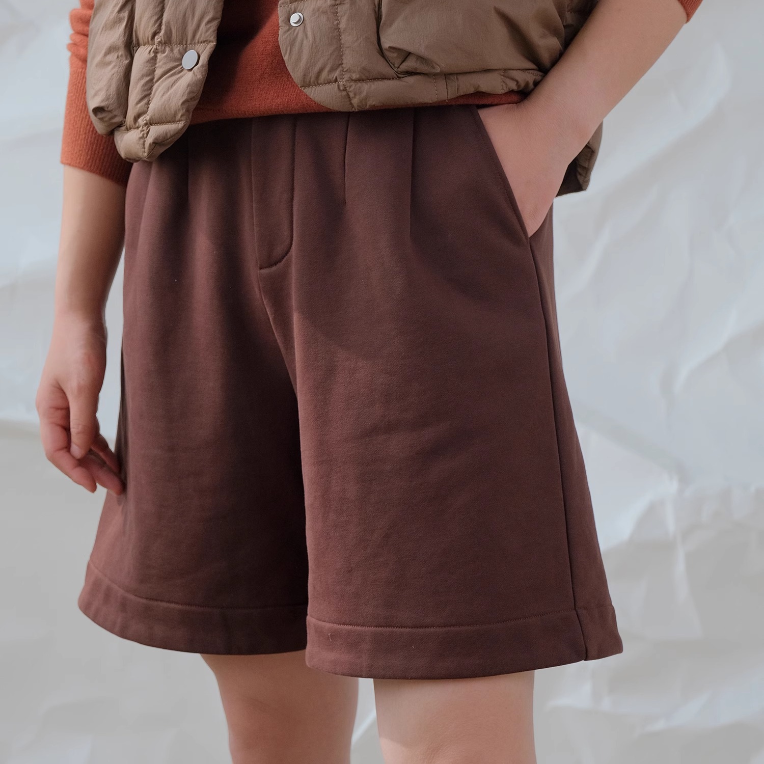 纯羊毛纯色休闲裤秋冬款