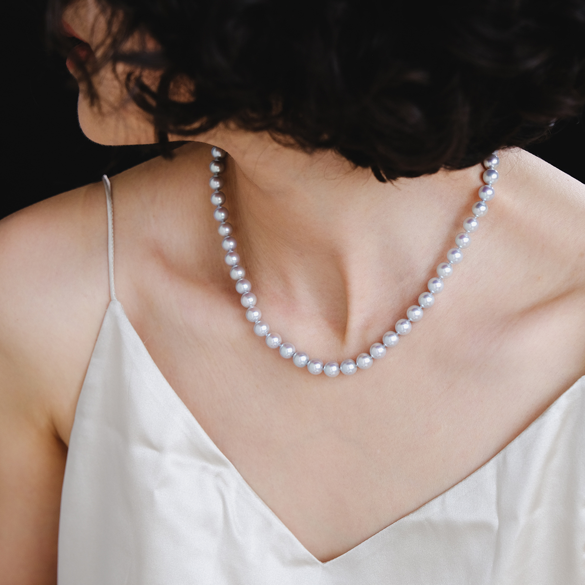 远家海水珍珠akoya真多麻项链