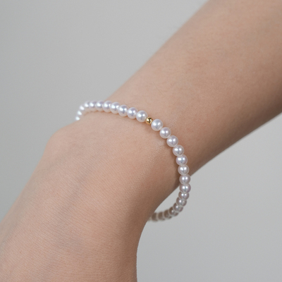 远家淡水珍珠手链18k金Y-805