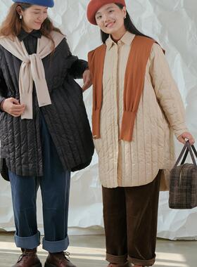 远家像衬衣的羽绒服90白鸭绒翻领中长轻便保暖W-564限