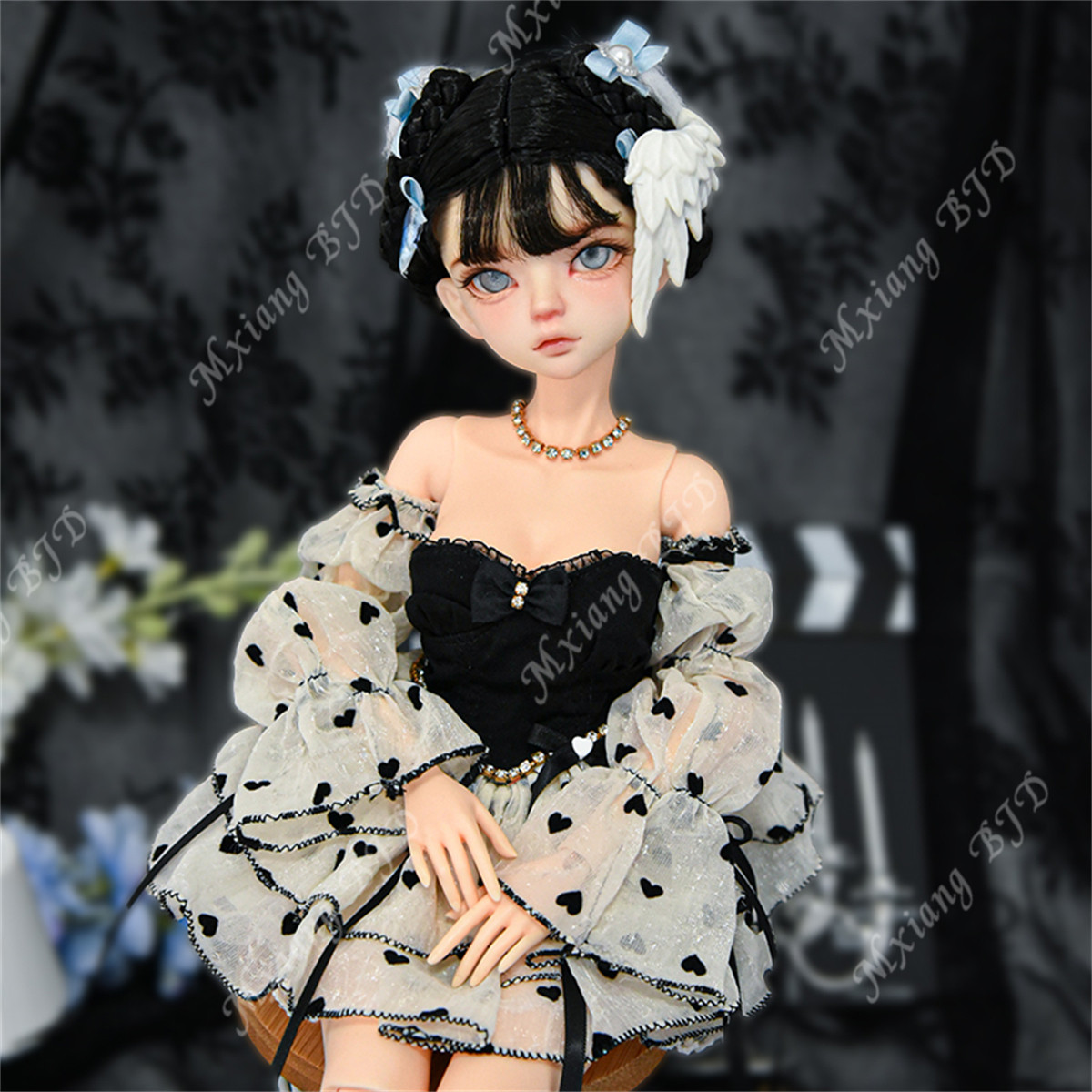 Mxiang BJD 四4分舒月女娃树脂礼品关节玩偶模型潮玩少女自由diy
