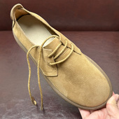 单层牛皮软底男鞋 耐磨真皮透气复古休闲皮鞋 男款 2025新款 大头单鞋