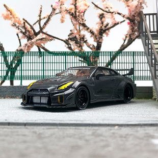CM1:64日产GTR R35 RR Super silhouette全碳版本合金汽车模型