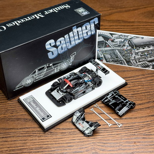 TPC&YS勇胜 1:64 奔驰索伯C9 勒芒 #62前后磁吸开盖合金汽车模型