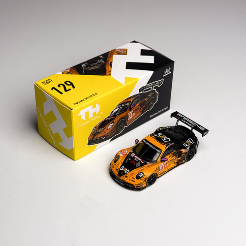 Trends Hobby TH 1:64 #129保时捷911 GT3 R 91#合金车模