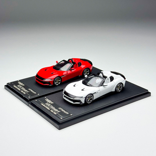 PK 1:64 法拉力跃马 12Cilindri Coupe 开盖版敞篷 红色 合金车模