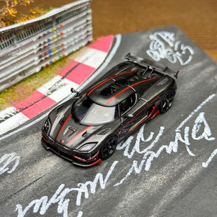 Tarmac Works TW 1:64 柯尼塞格 Agera RS 黑碳红线 合金汽车模型