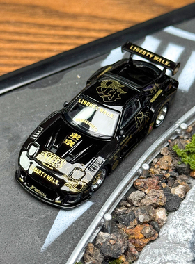 MINIGT 1:64 #1101 马自达MAZDA RX7 黑色 合金汽车模型 现货