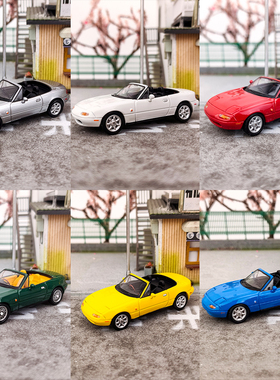 Hobby Japan 1：64马自达MX5 Eunos Roadster仿真合金车模收藏