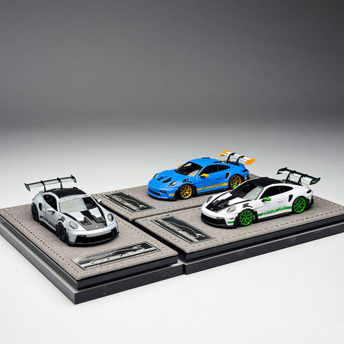 HH Model 1:64 保时捷PORSCHE 992.1 GT3 RS纽北圈速树脂汽车模型