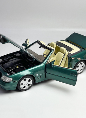 诺威尔1:18奔驰 benz SL500 1999 绿色 合金汽车模型敞篷汽车模型
