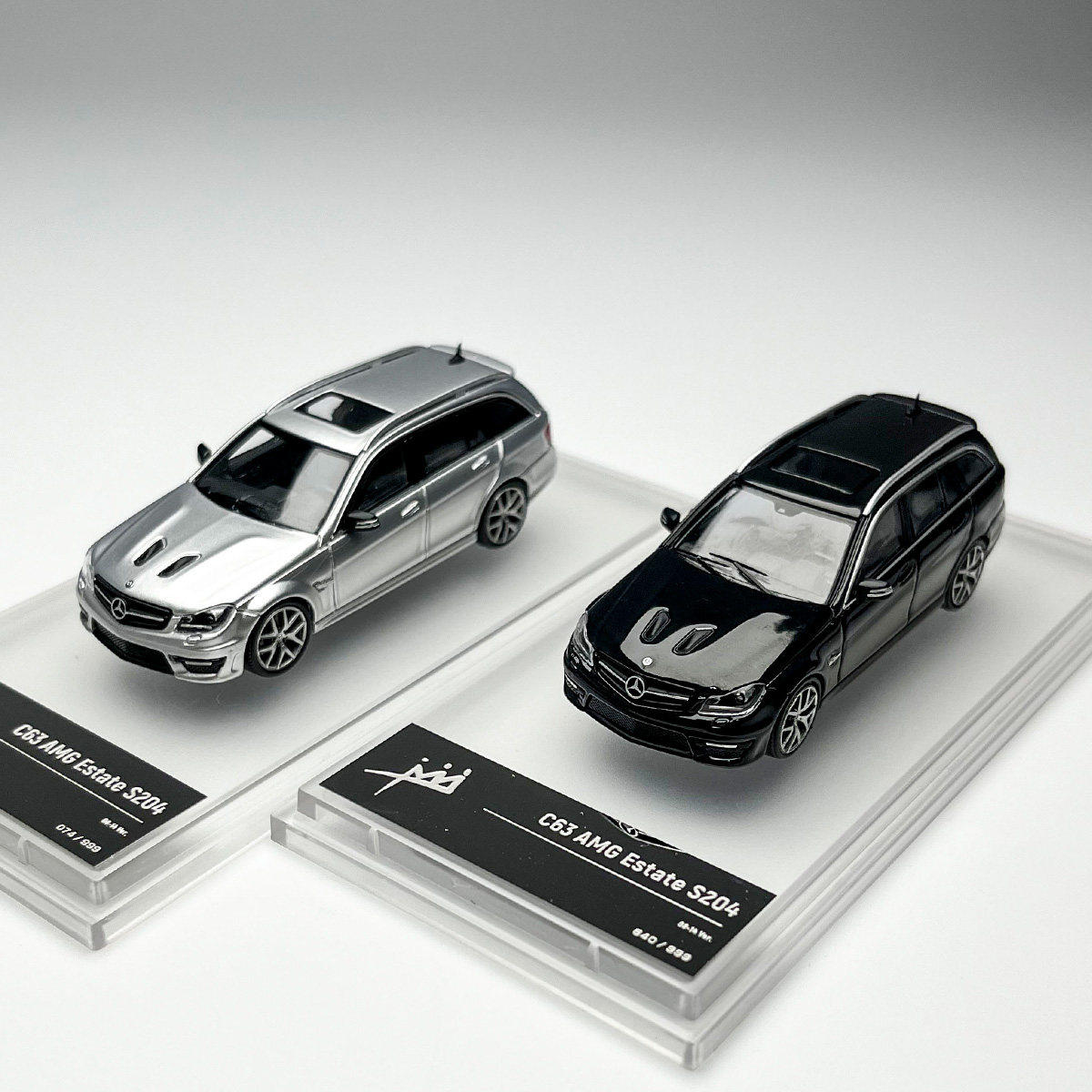 现货 KING MODEL 1:64 奔驰 AMG C63 S204 旅行版 合金汽车模型