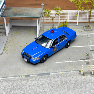 现货 Rollin 1:64 福特CV 维多利亚 密歇根州警 巡逻车 合金车模